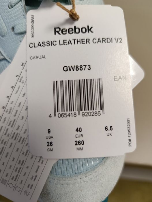 Маратонки reebok cardi b v2