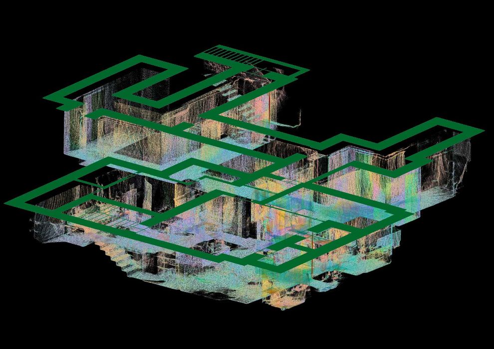 3Д сканирование зданий и помещений, обмер зданий