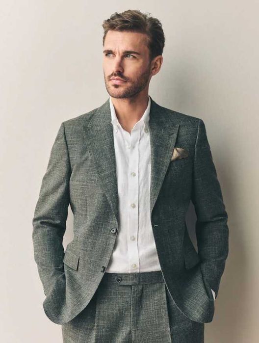 Sacou blazer 54 XXL premium DIGEL lana moale respirabila verde