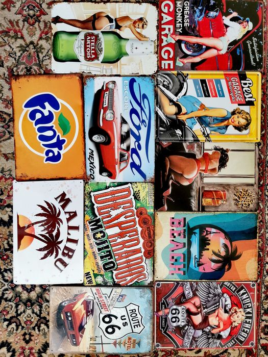 Tablii metalice vintage reclame bar