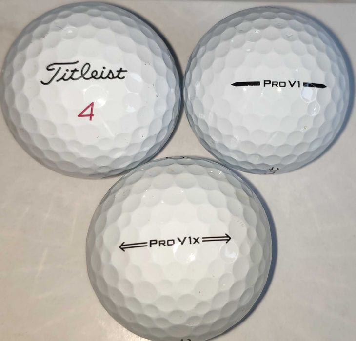 Golf Balls, Titleist Pro V1, TaylorMade TP5, Callaway Chrome Soft, .