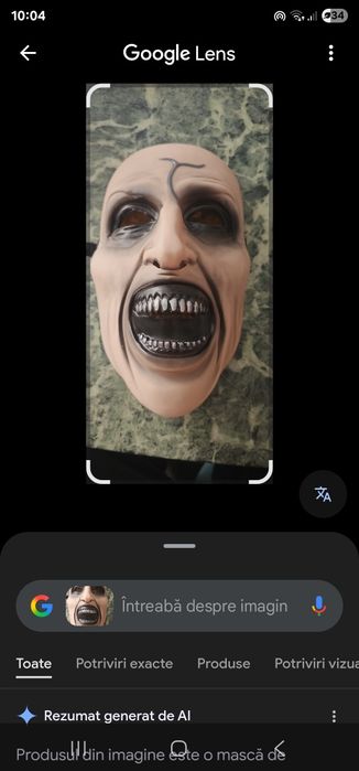 Mască Halloween de groază valak din filmul călugărița
