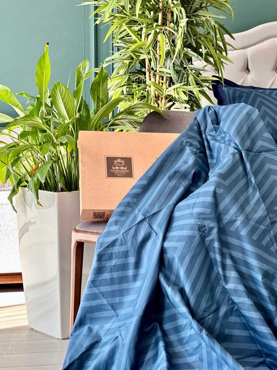 Постельное белье Amerenta Blue — 100% Х/Б (Поплин)