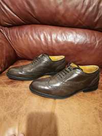 Pantofi piele GIRZA made in italy ,mar.42 ,maro