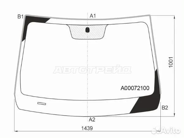 Лобовое стекло в сборе  BAIC AUTO U5 Plus