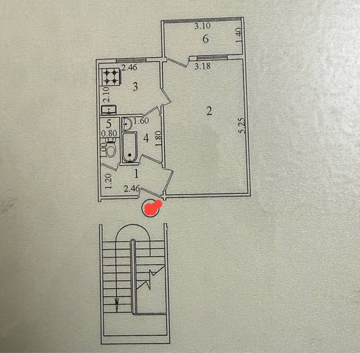 Продаётся 1 ком квартира, 33м2. Чиланзар 21 кв. Учтепинский район.