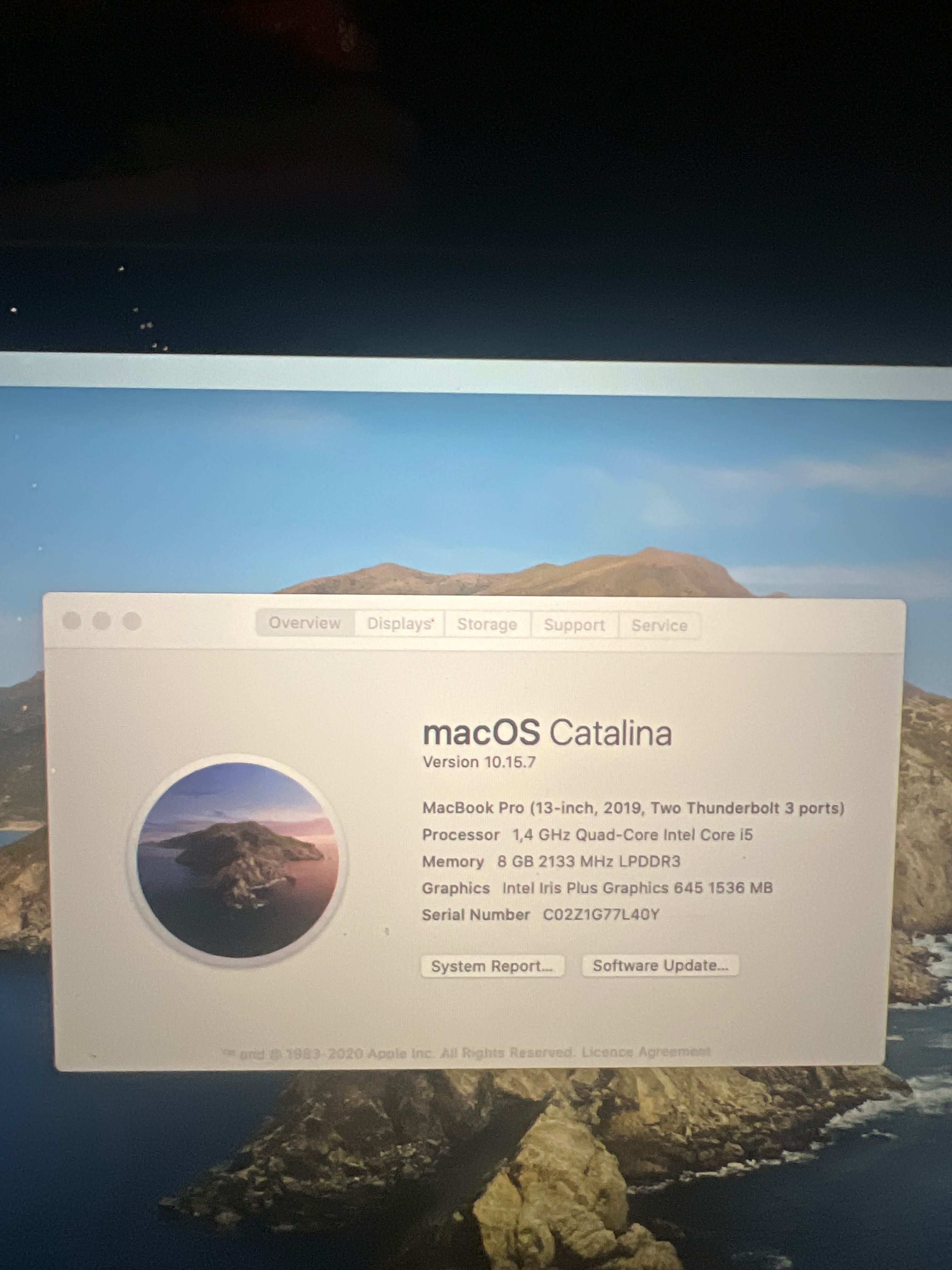 Laptop Apple MacBook Pro 13" Touch Bar 2019