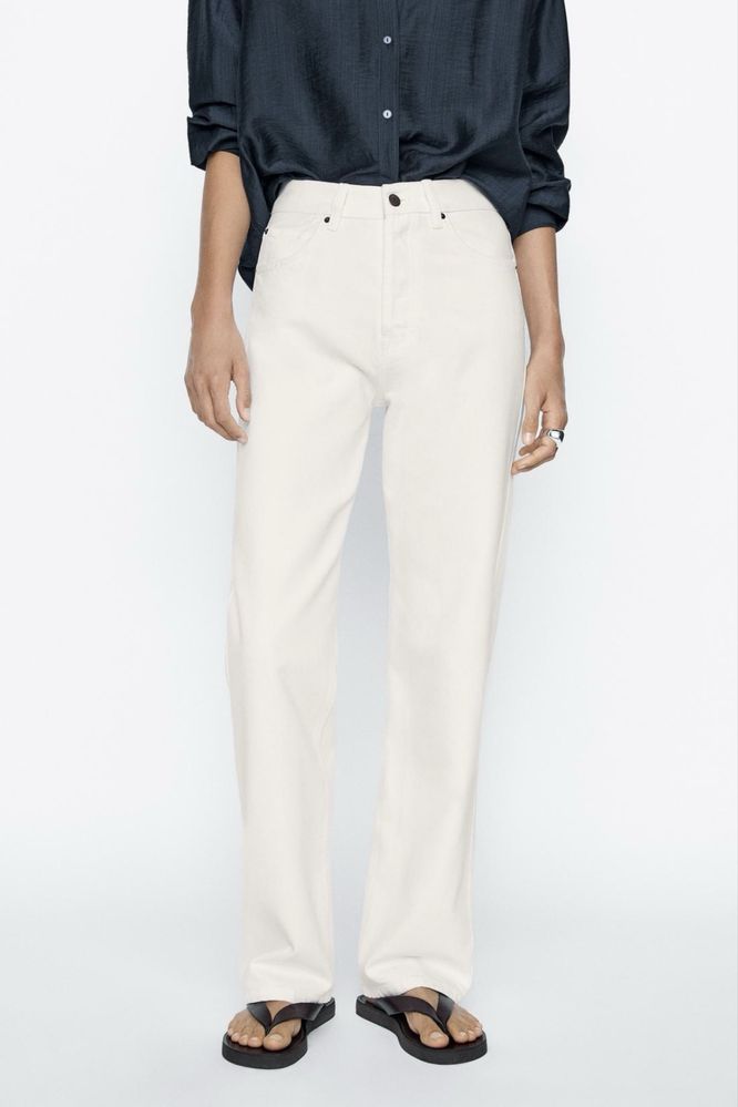 Дънки висока талия Massimo Duti