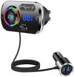 Transmițător Bluetooth 5.0 + hansfree, car kit, dual USB