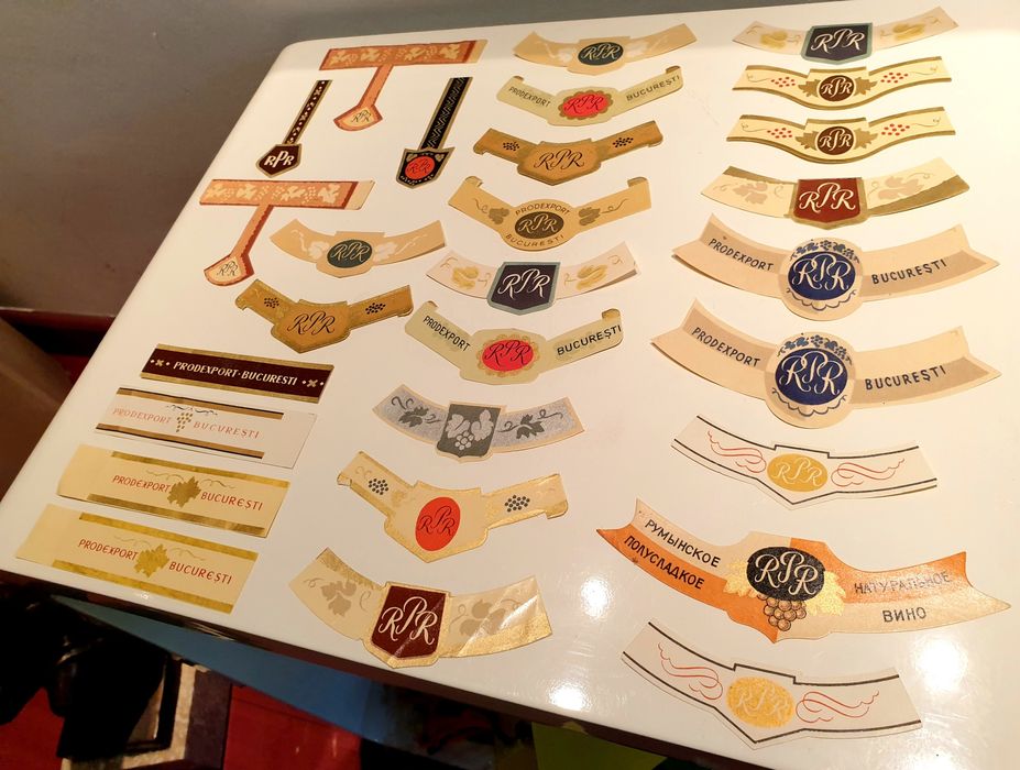 Etichete rare vinuri românești vechi de colectie 1950-1960