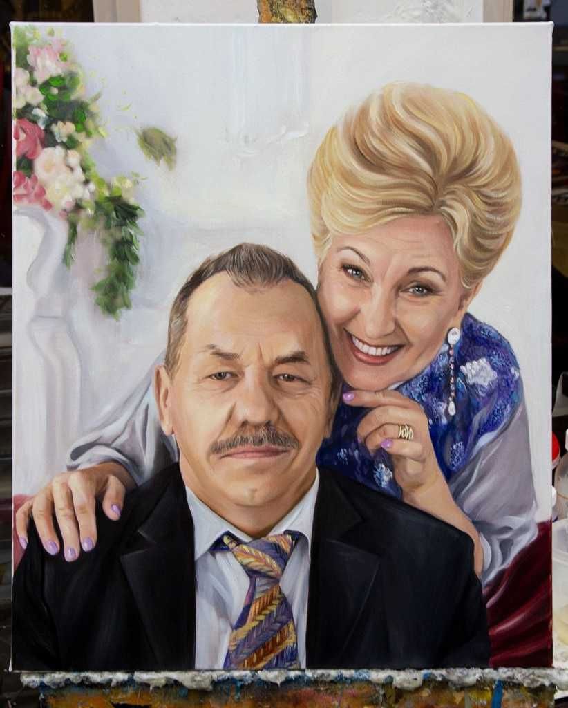 Cadoul perfect,pictura portret dupa poza