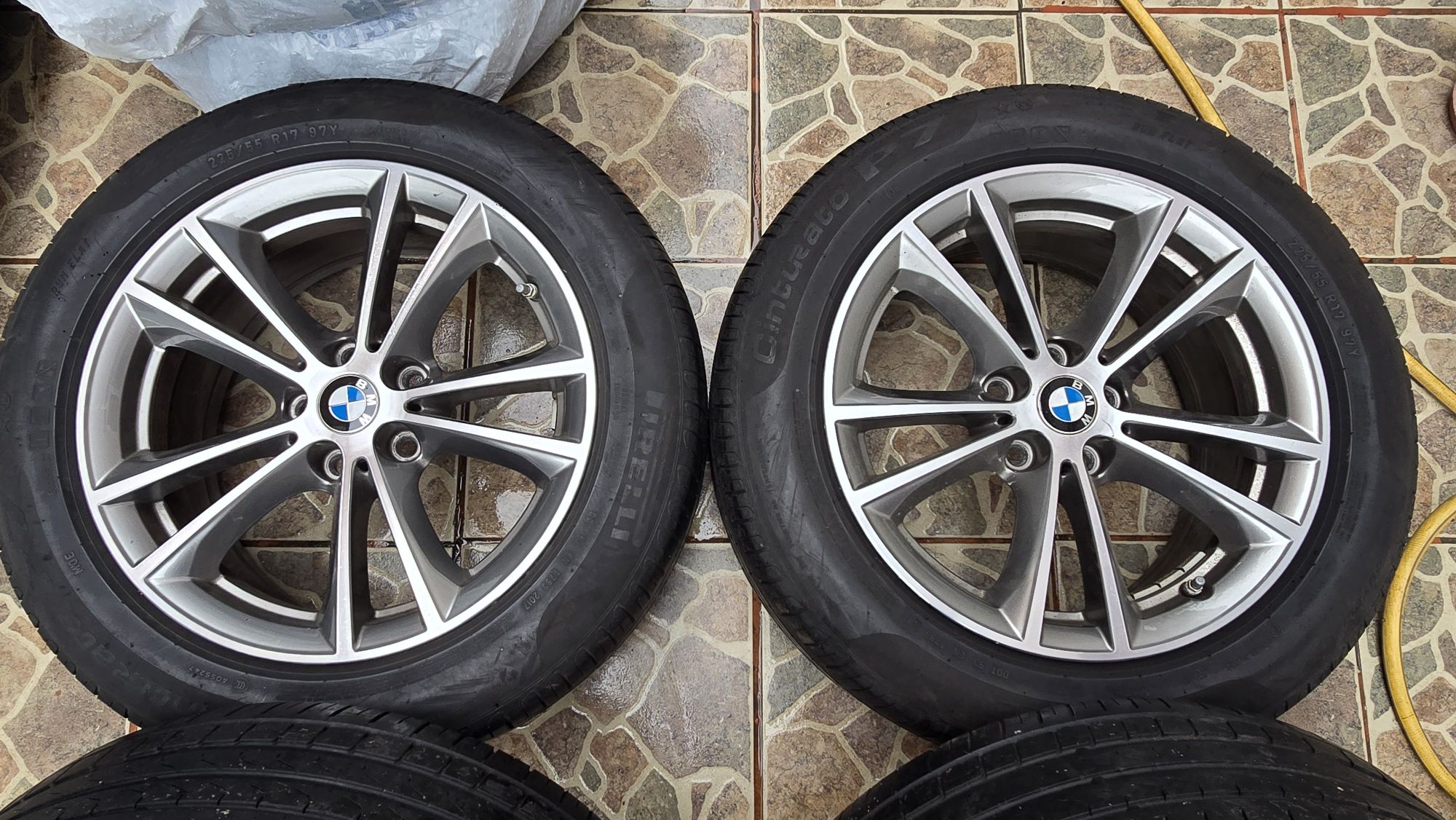 Jante aliaj bmw g30 g31 anvelope vara 225 55 r17 roti seria 5x112