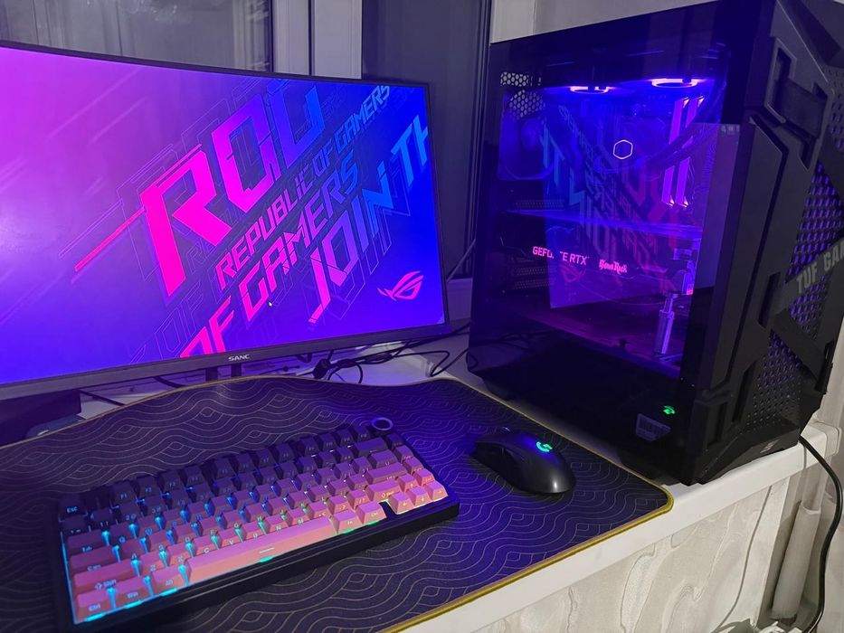Заряженный игровой компьютер, на базе Asus rog+TUF GAMING