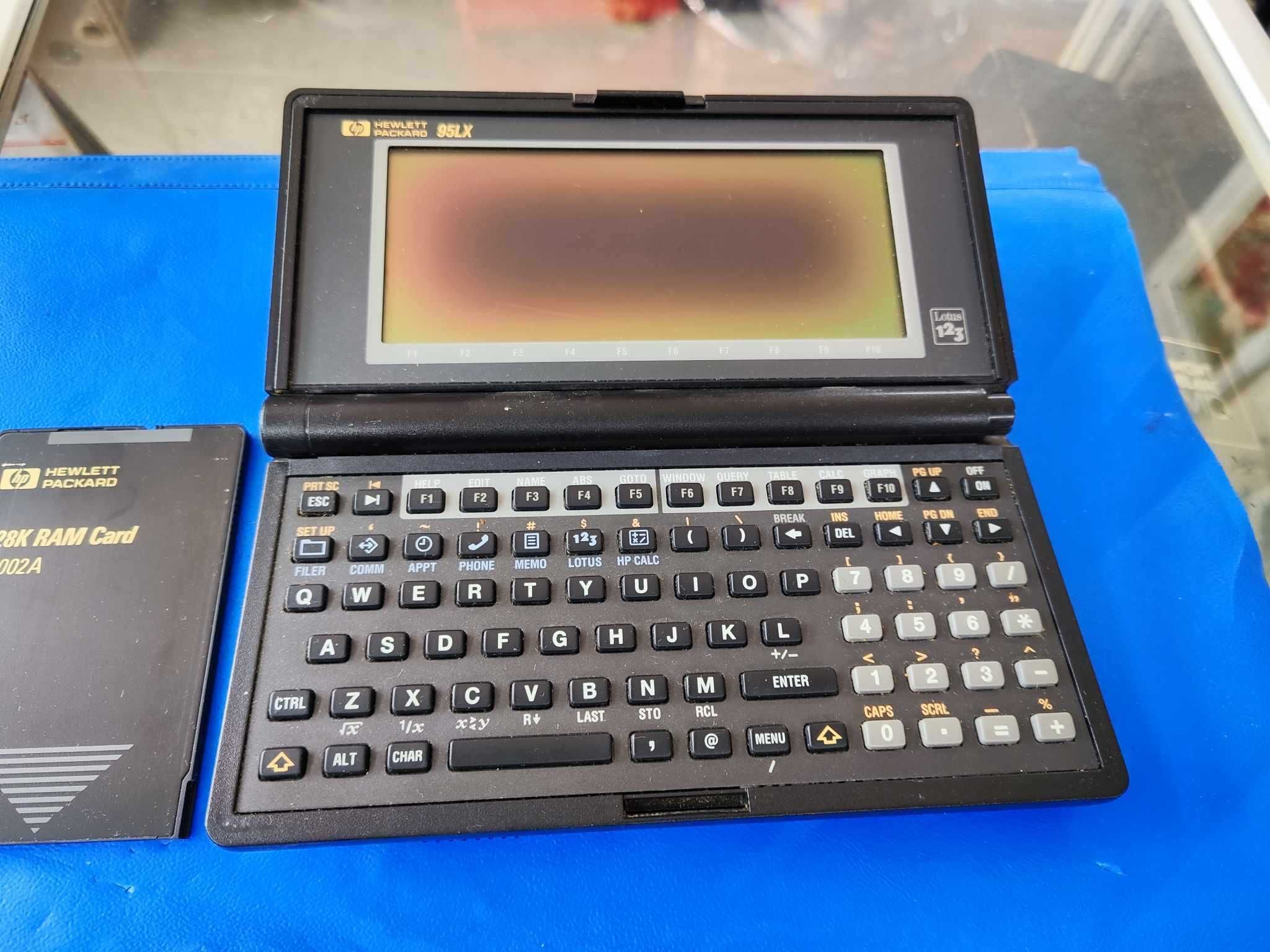 Hewlett Packard HP 95LX Palmtop PC Lotus 1-2-3 F1002A 128K RAM Card