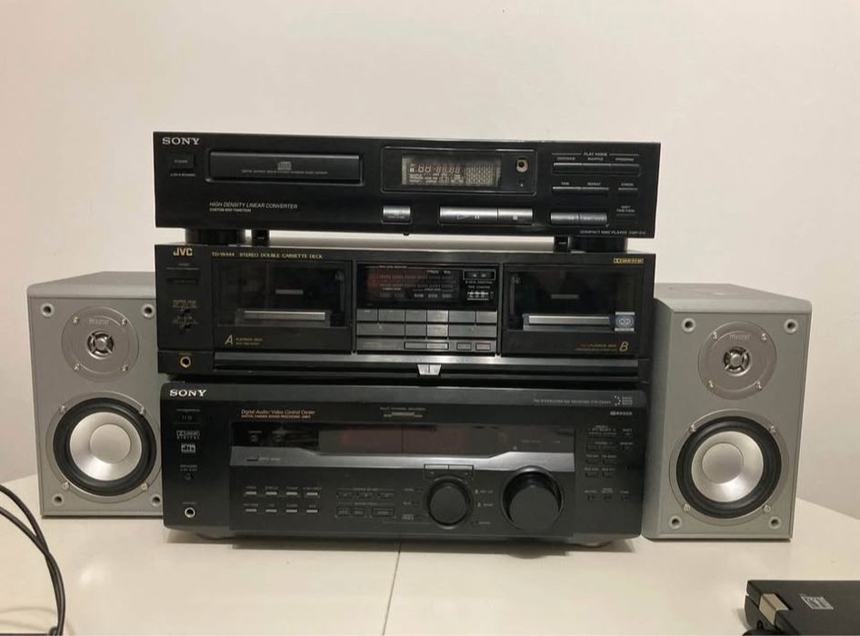 Vand linie audio sony + jvc ( amplificator cd player deck)