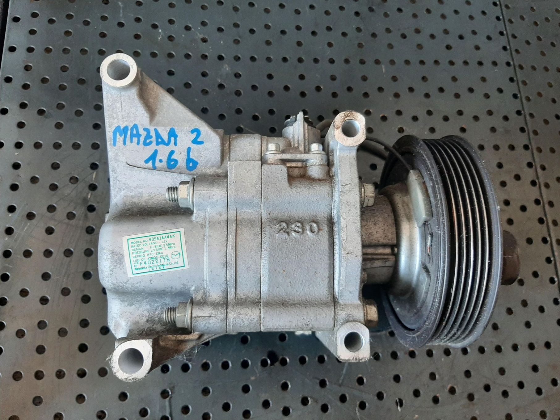 compresor clima ac  1.6 b mazda 2   v09a1aa4ak