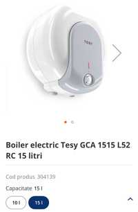 Boiler electric Tesy Compact, GCA 1515 L52 RC, 15 litri