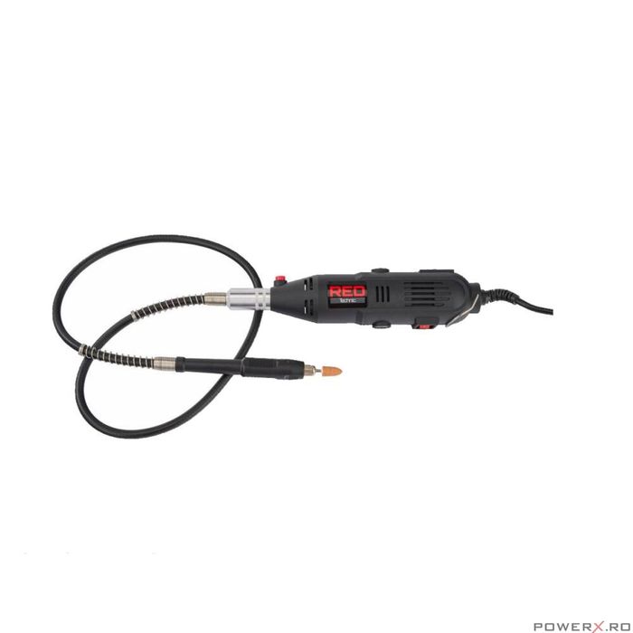 Mini polizor drept cu maner, putere 350 W, 300 piese, Red Technic