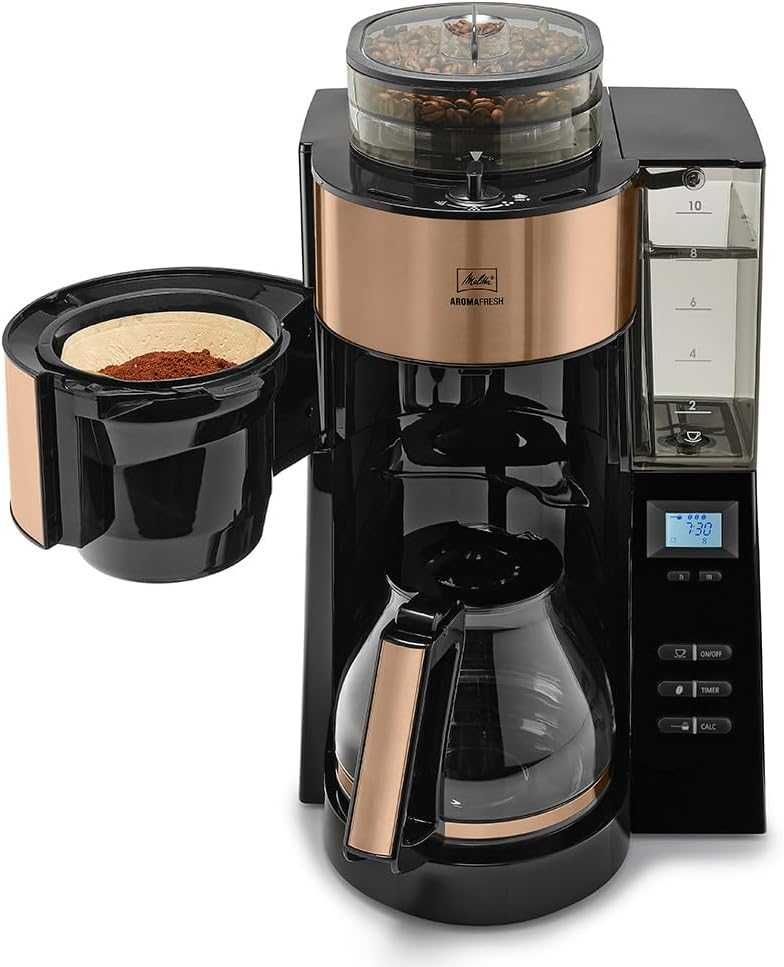 Шварц кафемашина с мелачка Melitta AromaFresh Copper (1021-04) Филтър