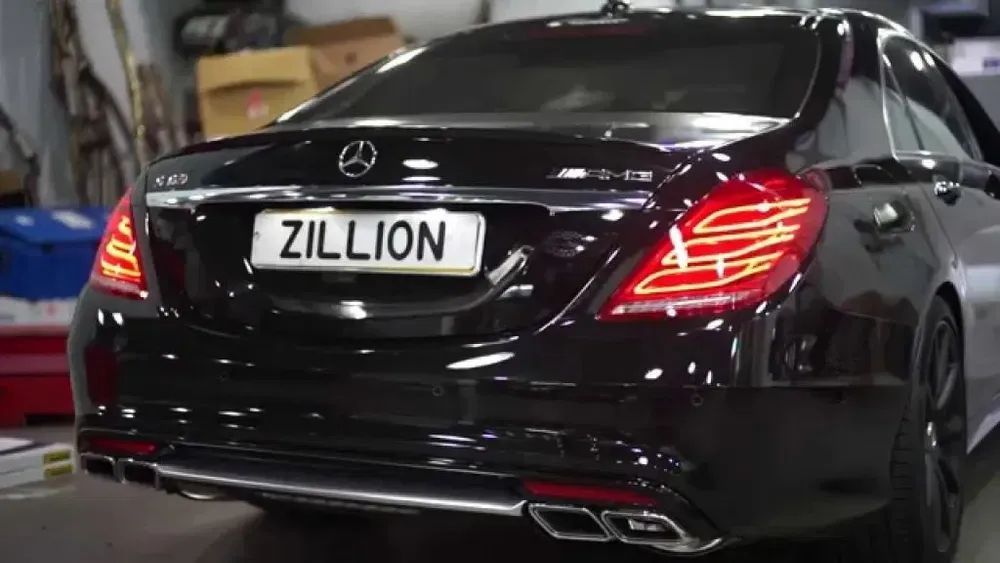 Difuzor Bara Spate ornament tobe compatibil Mercedes Benz W205 Class C63 AMG Ornament bara difuzor+ornament toba W205