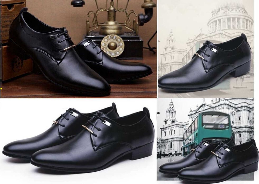 Pantofi negri size 39-40. Model bussiness pentru ocazii deosebite. Noi