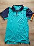 Tricou polo Nike Dry Fit turcoaz, tenis, marimea S