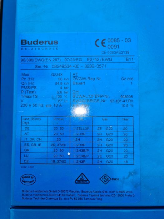 Centrala Buderus 50 kw