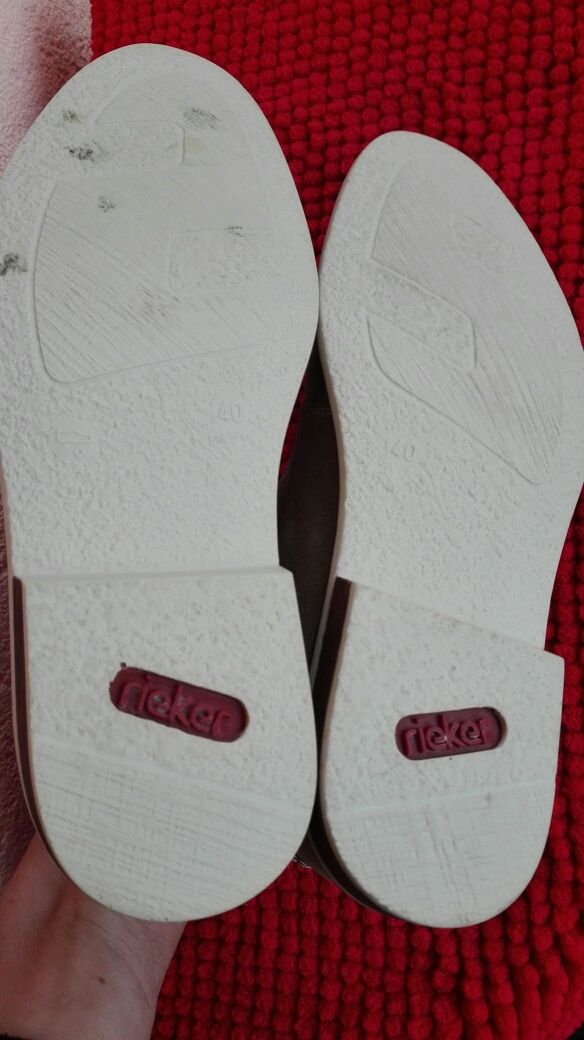 Pantofi Rieker nr 40 piele întoarsă