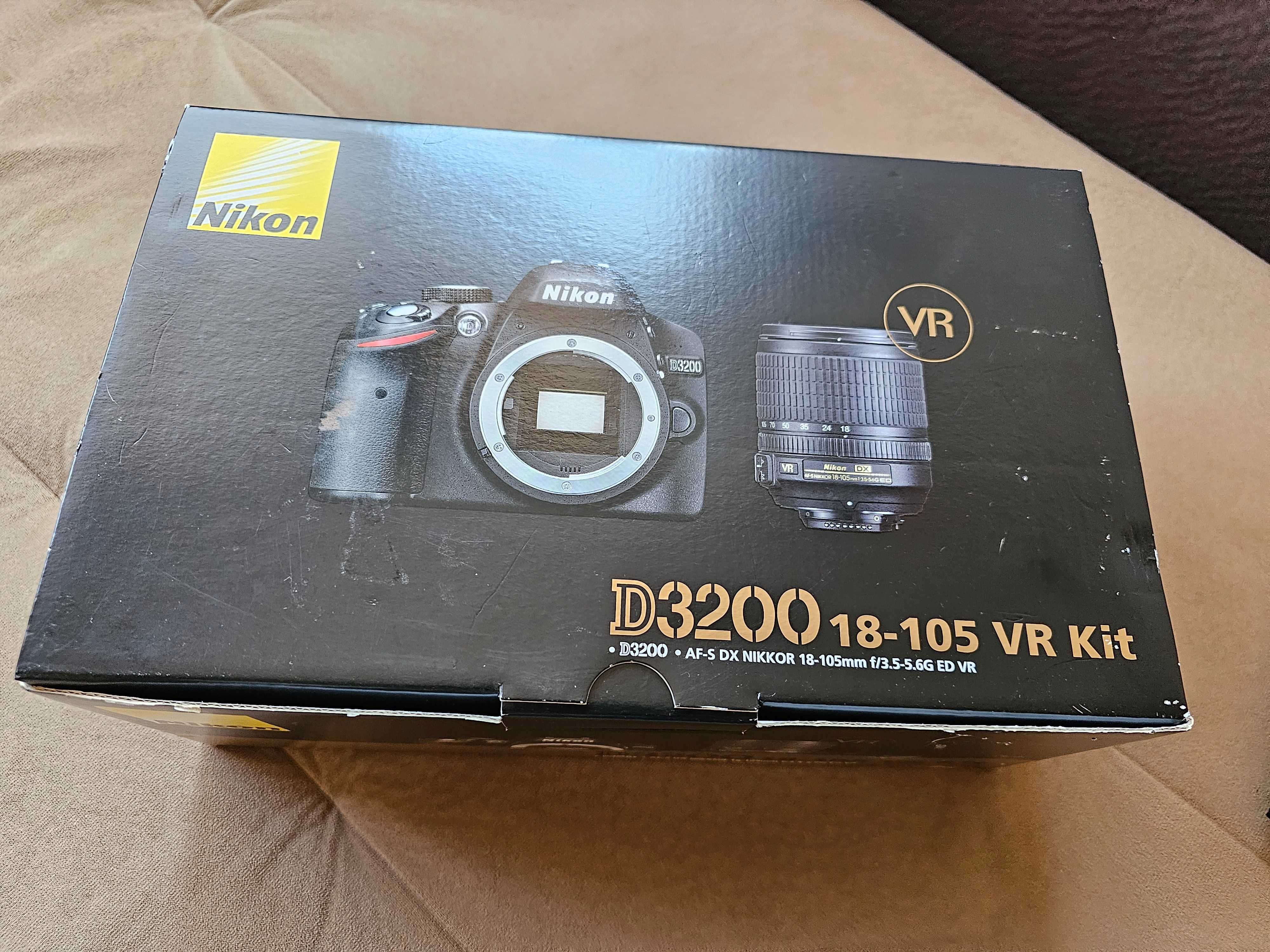 Продавам фотоапарат NIKON3200 (18-105 VR Kit)