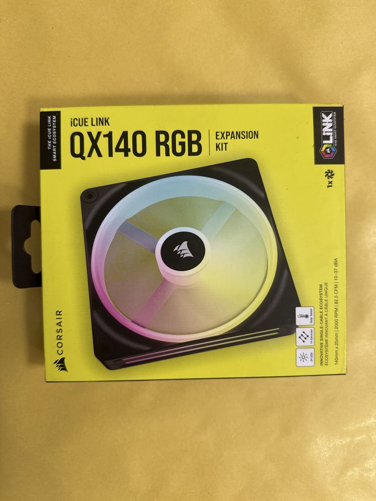 Ventilator corsair icue link qx140 rgb magnetic dome 140mm sigilat