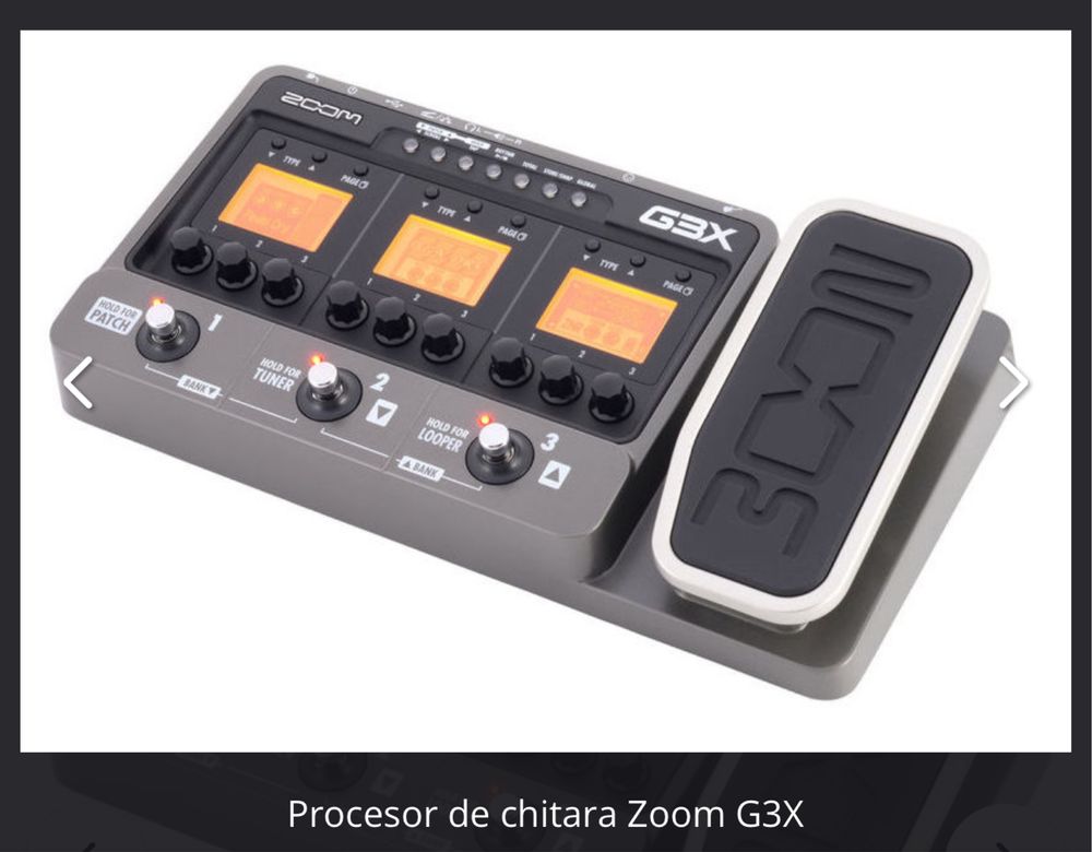 Vand procesor chitara Zoom G3X ca nou!