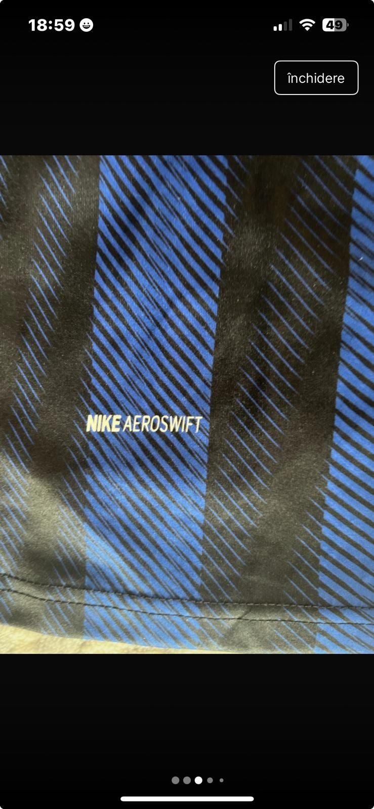 Bluza neagra cu dungi albastre Inter Milano