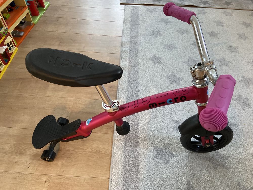 Bicicleta fara pedale Micro G-Bike Chopper Deluxe Pink