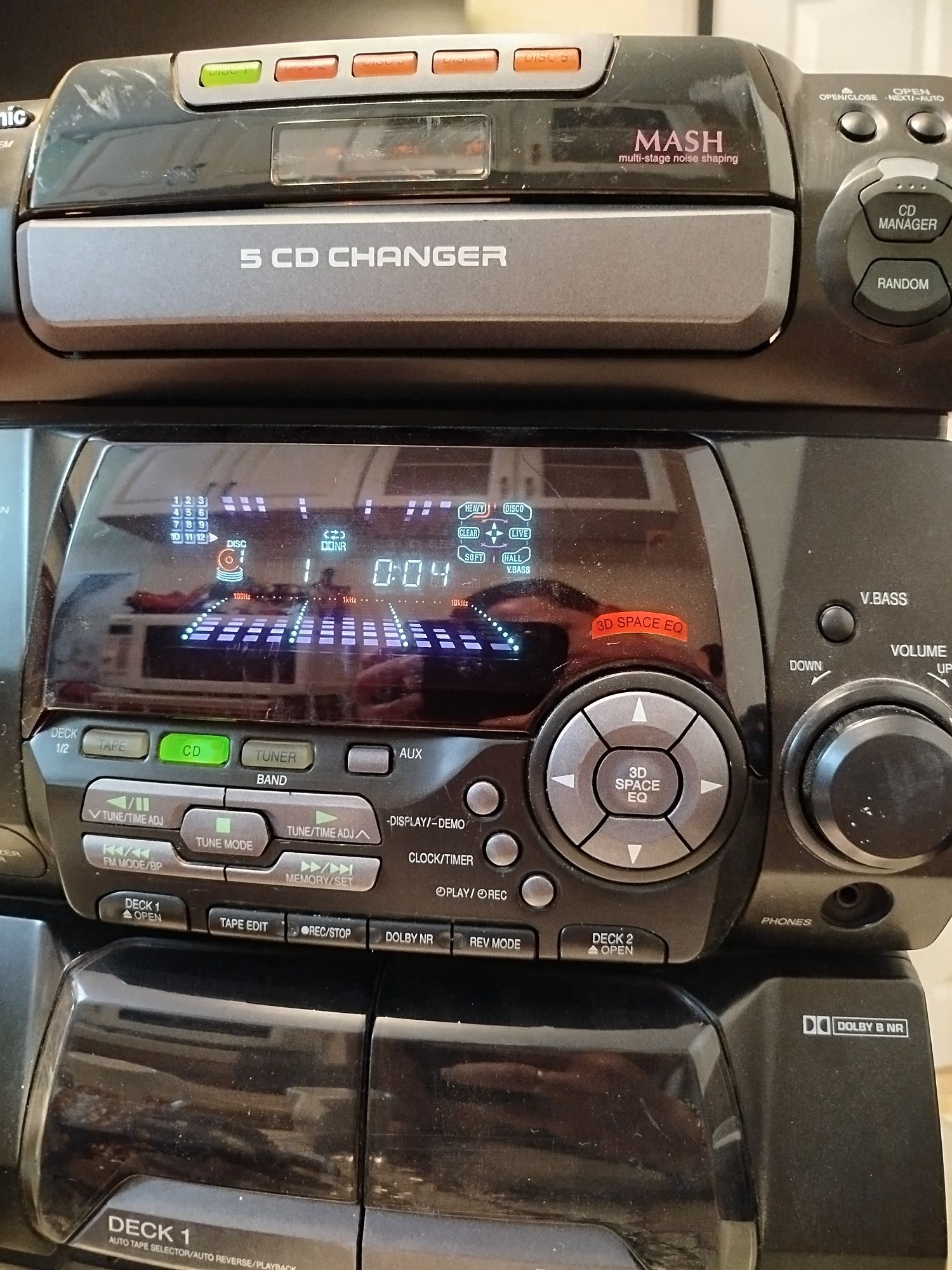 Аудиосистема panasonic sa-ak20 с колоните и дистанционното