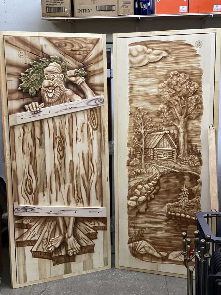 Дверь для бани деревянная(рисунок)