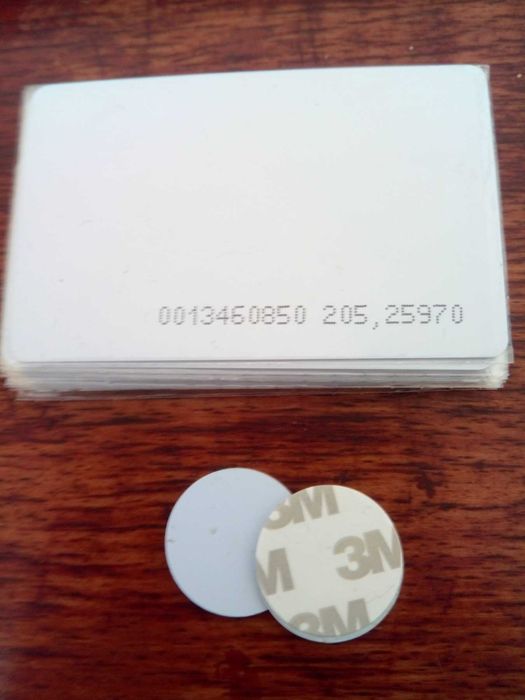 RFID чипове 125 kHz, 13.56mhz -плоски и кръгли