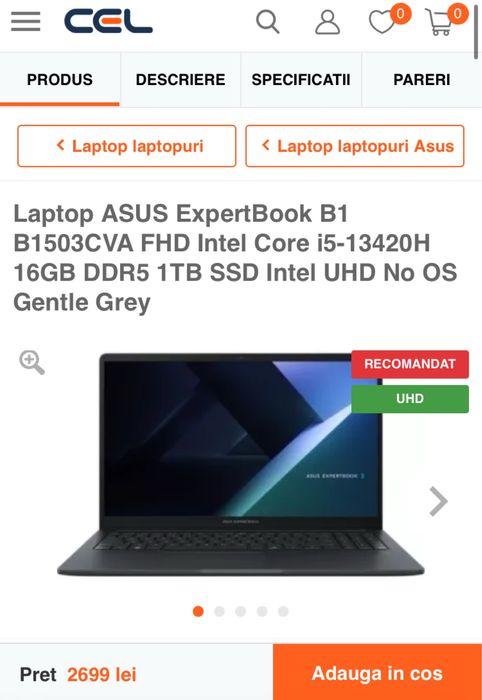 Laptop ASUS ExpertBook