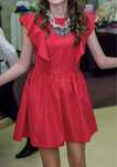 OFERTA!!! Rochie Zara rosie + cadou lant Zara elegant
