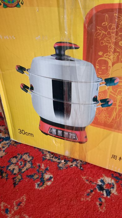 Электроказан-3 л бежевый НОВЫЙ