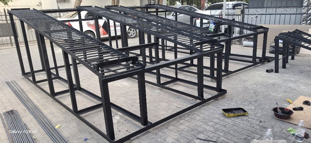 Сварочных услуги Лесницы из металлоконструкций Козырёк, перилла , наве