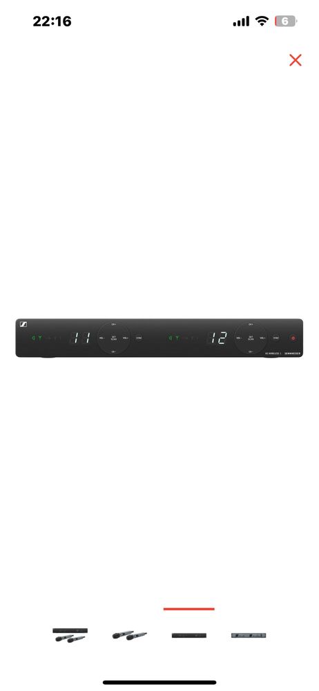 Sennheiser XSW 1-825 DUAL-A UHF Dual-Vocal Set черный