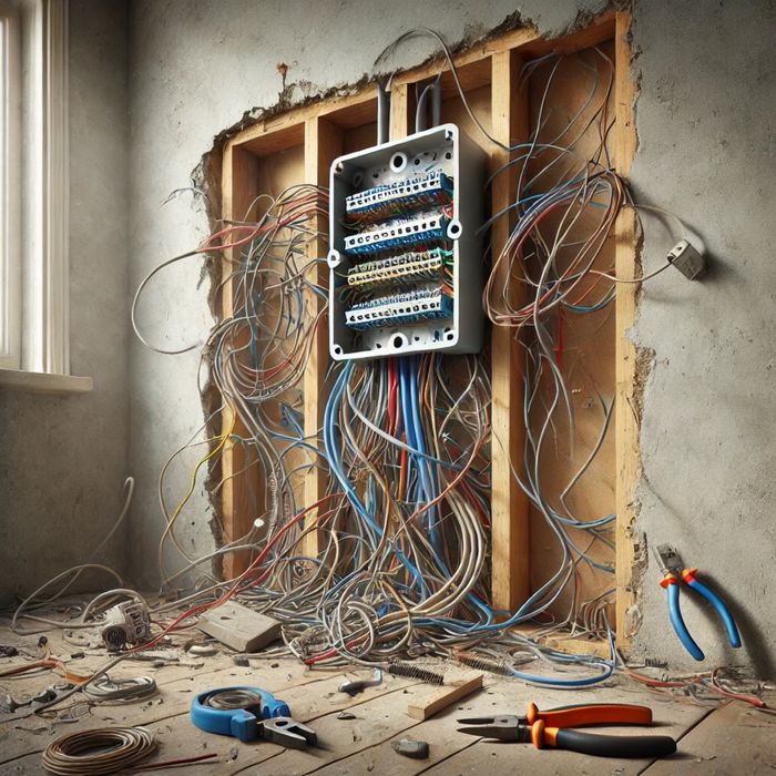 Замена электропроводки.