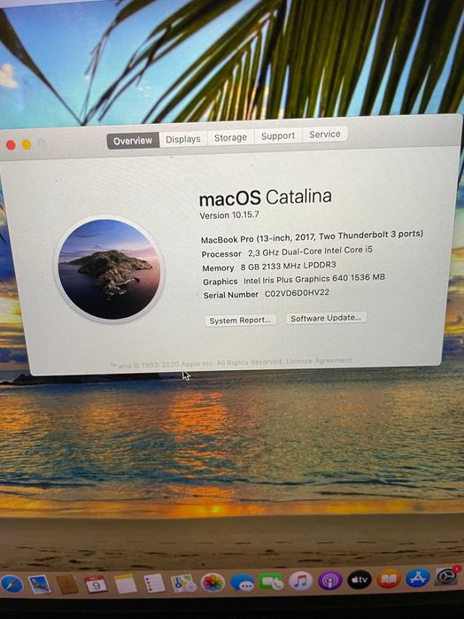 13" MacBook Pro A1708 (2017) Space Gray-8GB RAM/256GB SSD-Нова батерия