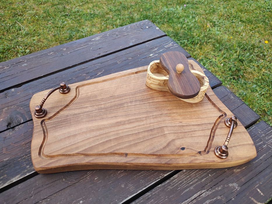 Дъска - поднос за мезета