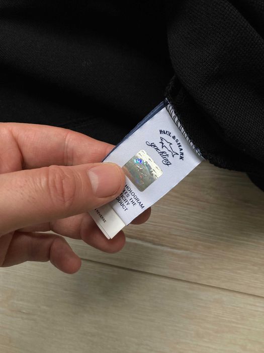 Paul & Shark polo shirt мъжка черна блуза фланела размер  XL / XXL