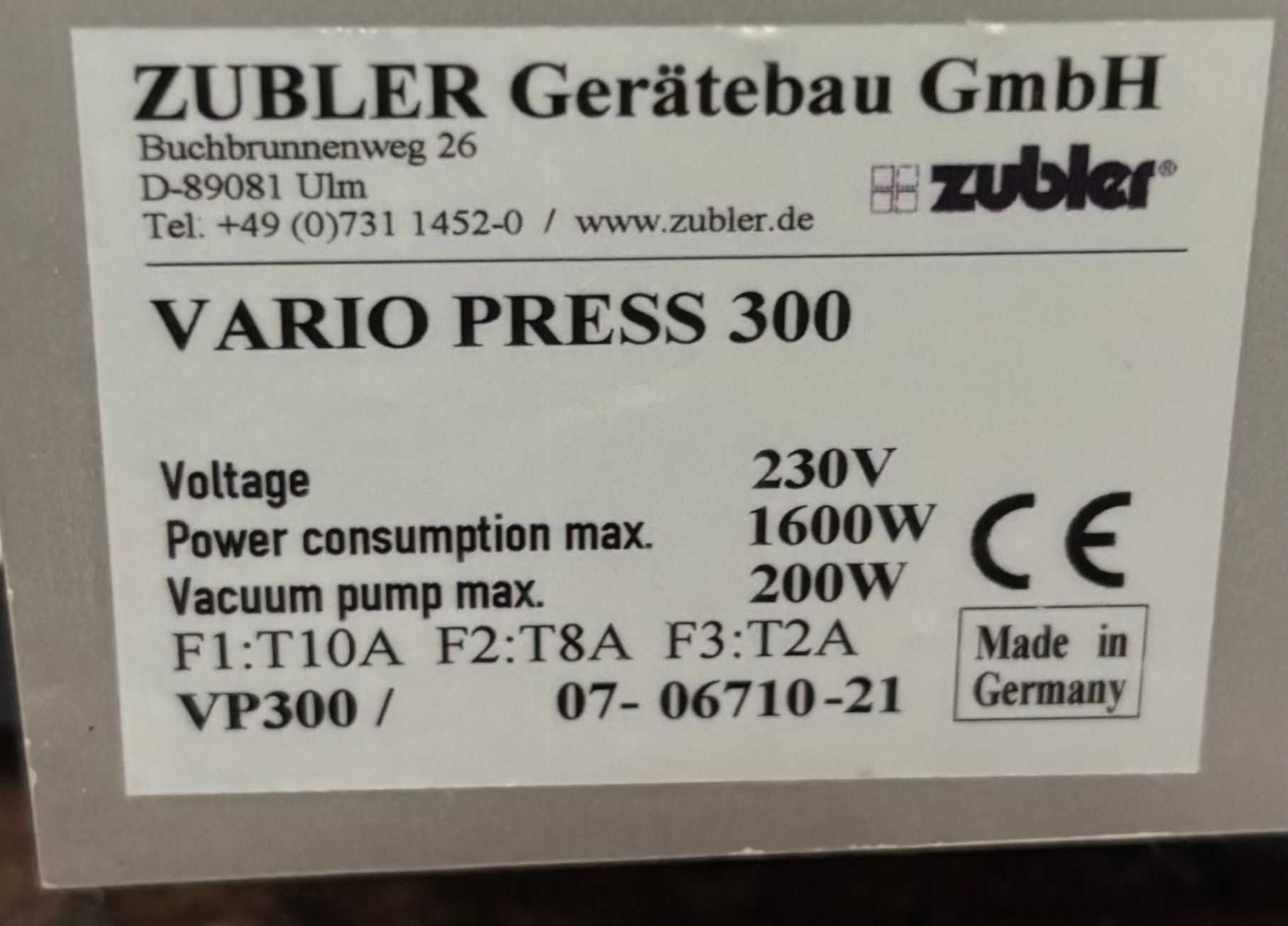 Cuptor ceramica VARIO PRESS 300 ZUBLER tehnica dentara