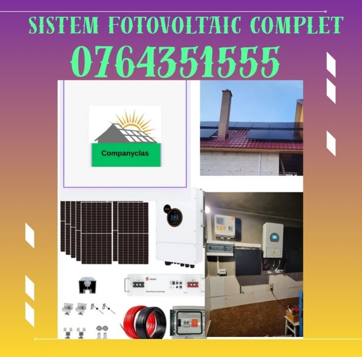 Montaj sistem fotovoltaic complet