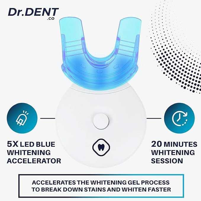 Професионален LED комплект за избелване на зъби DrDent