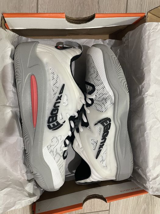 Баскетбольные кроссовки KD 15 бело серые 42 размер