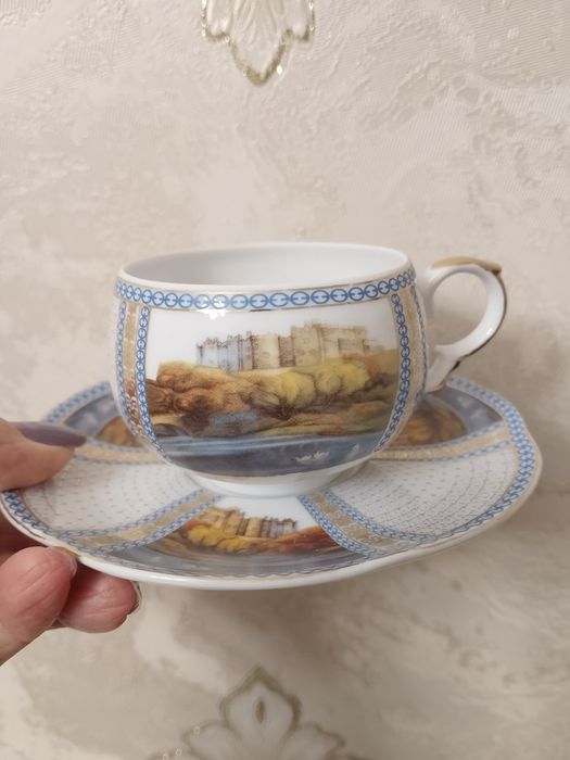 Фарфоровые кофейные пары. Новые.